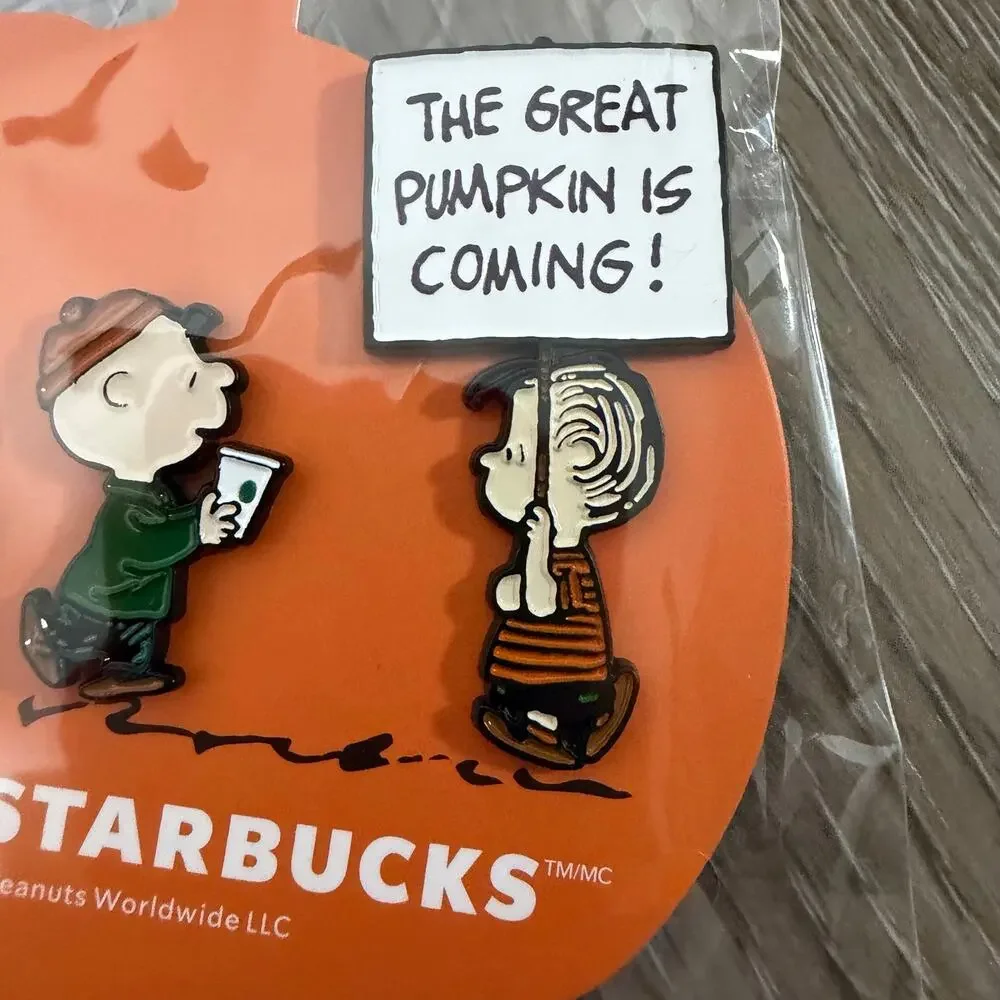 Peanuts + Starbucks 2026 PIN SET with 3 New, Limited Edition Collectibles * PSL